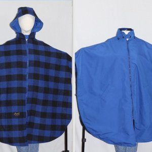 Jaguar Fashion Reversible Poncho Shawl Hoodie